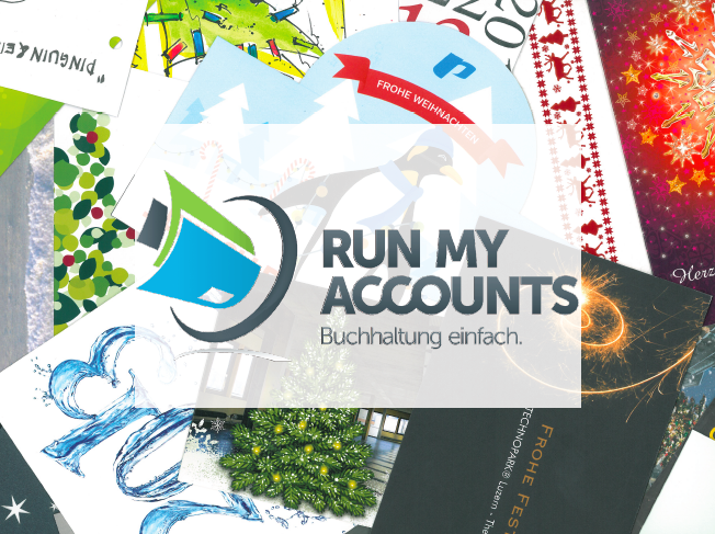 Run my Accounts Weihnachtskarte