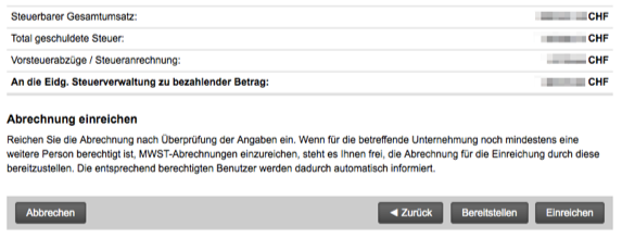 ESTV SuisseTax MWST elekronisch einreichen