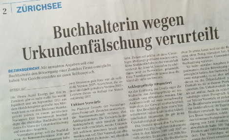 Buchhalterin wegen Buchung ohne Beleg verurteilt