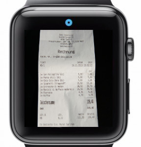 Apple Watch Spesenscanner