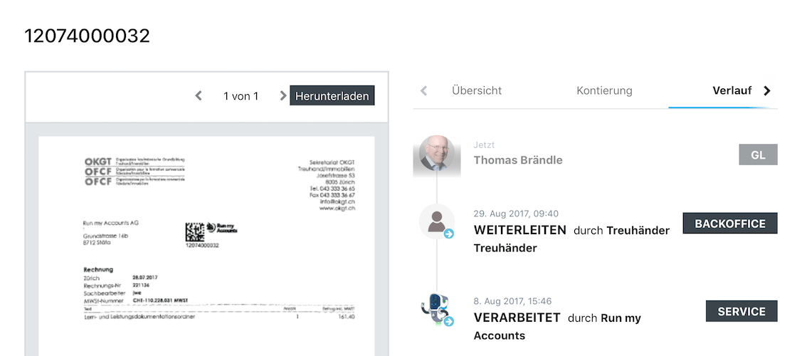 Workflow Buchhaltungssoftware neu - Feedback