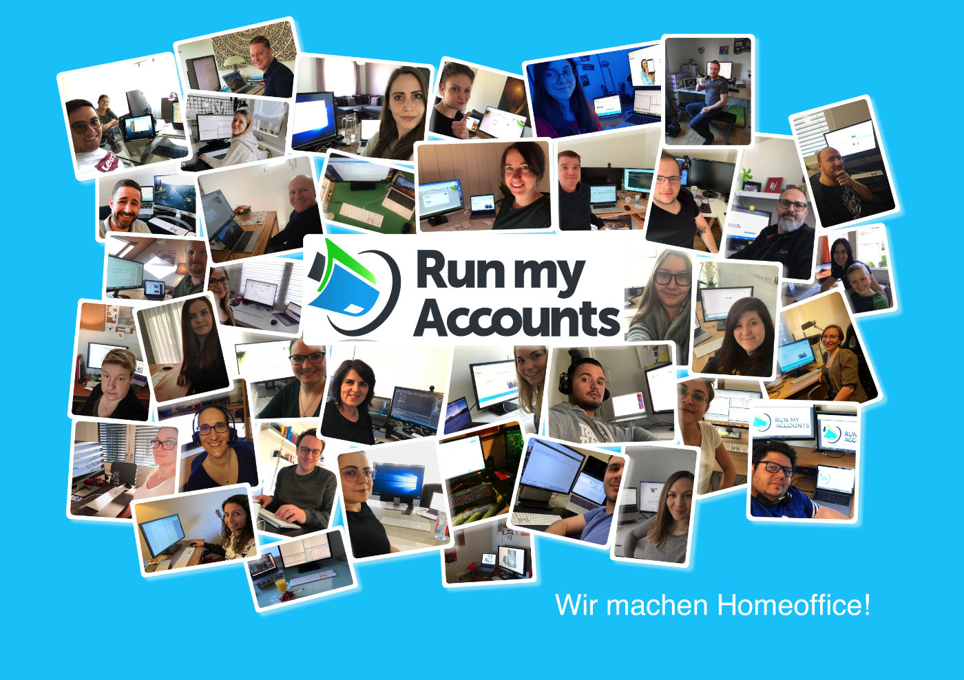 Mitarbeiter Run my Accounts im Homeoffice