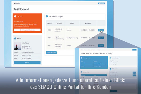 SEMCO2 Kundenportale