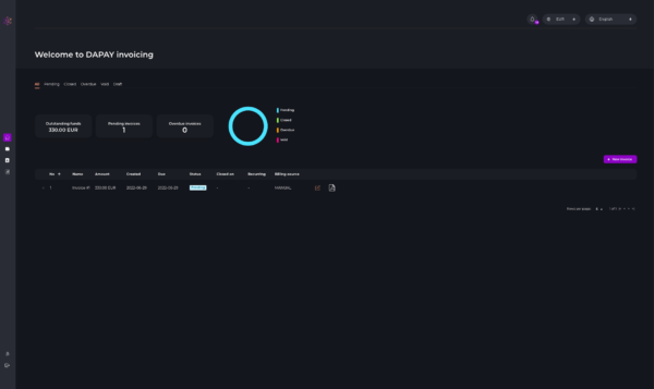 Welcome to DAPAY invoicing